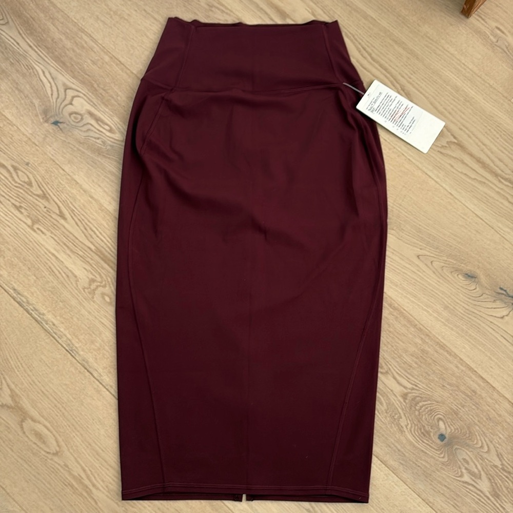 lululemon athletica Burgundy Pencil Skirt